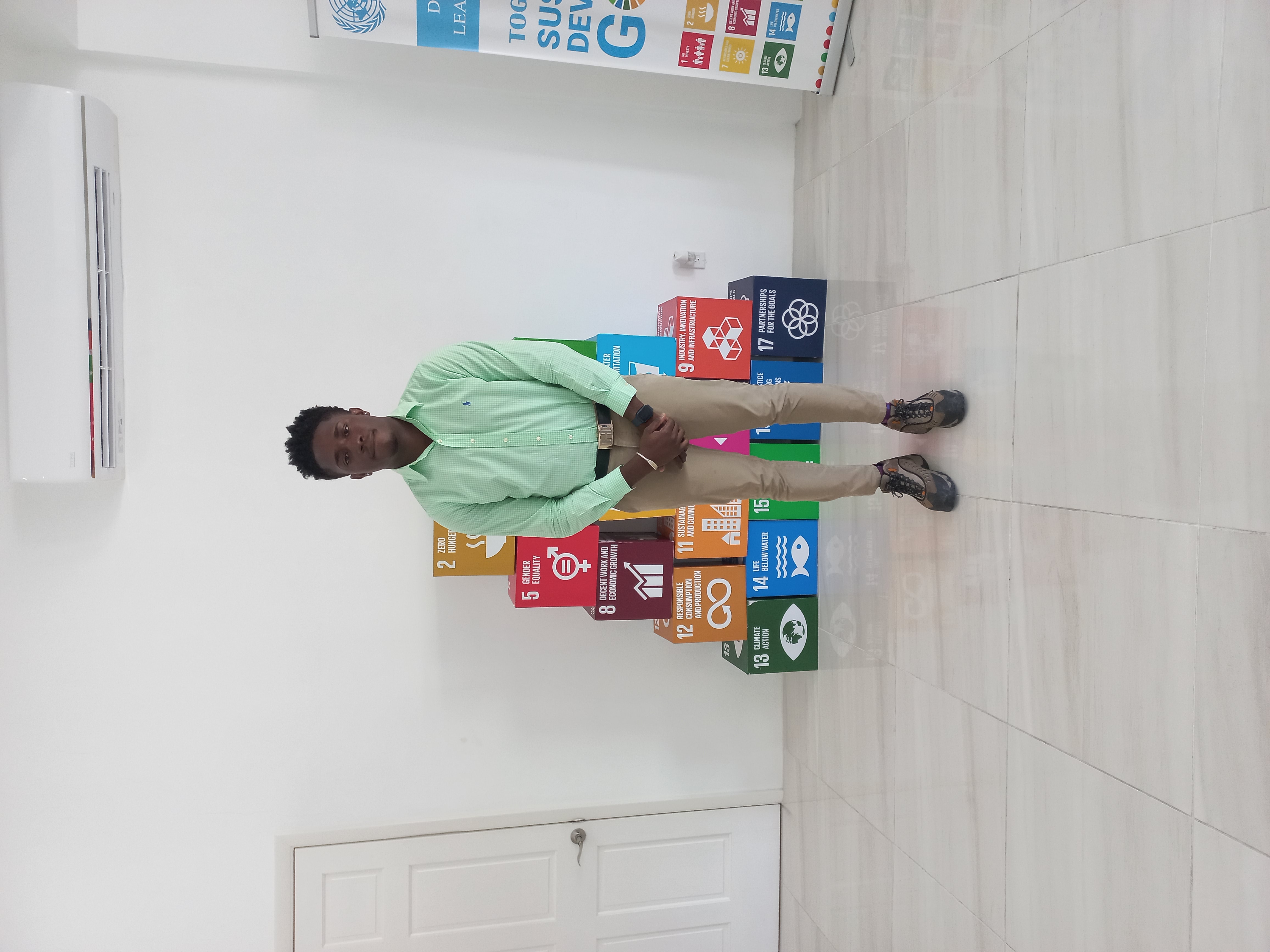 Shaquan O'Neil, member for the National Youth Parliament of Antigua and Barbuda and the National Youth ambassador Corps.